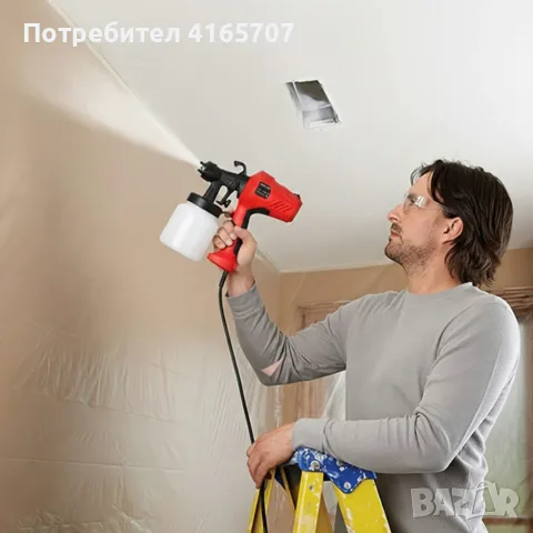 Електрически пистолет за боядисване, снимка 7 - Миксери за бои - 55724389