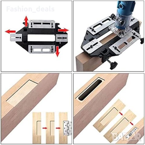 Нов уред Алуминиев инструмент за маркиране прорези панти Дървообработване, снимка 6 - Други инструменти - 42109817