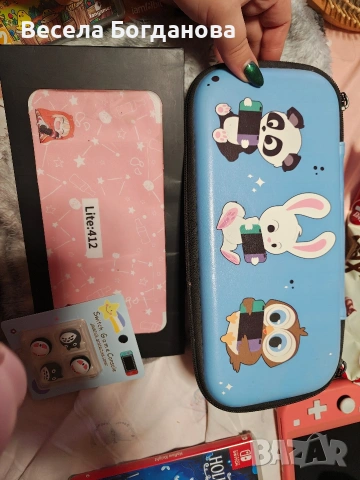 Nintendo Switch Lite – запазен + аксесоари , снимка 4 - Nintendo конзоли - 53010489