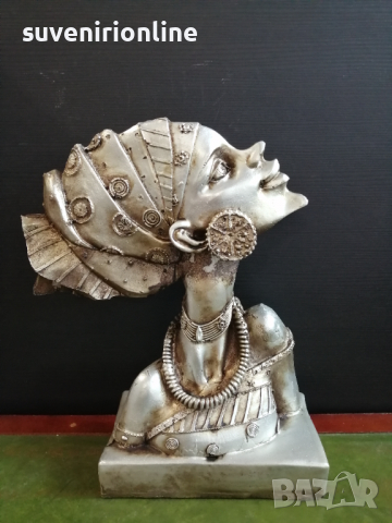 Декоративна статуетка африканка, снимка 2 - Статуетки - 36151331