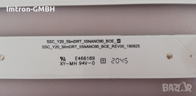 LED лента SSC Y20 slimdrt 55nano90 BOE REV00 190925 SSC-BOE LG55", снимка 2 - Части и Платки - 36054902