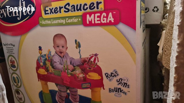 Развлекателен обучителен център за непроходили бебета Evenflo Exersaucer Mega, снимка 2 - Образователни игри - 39685938