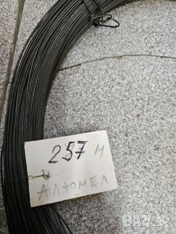 Специален Проводник алюмел( nickel aluminium) ф.1,5 mm дължина - 257 м . за изработка на термодвойки, снимка 2 - Друга електроника - 41729620