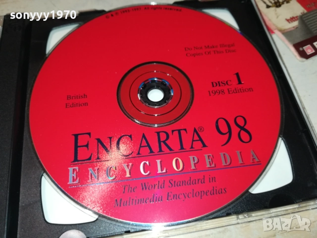 ENCARTA 98 ENCYCLOPEDIA-ДВА ДИСКА 2609250359, снимка 2 - Други игри и конзоли - 51841788