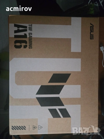 Гейминг лаптоп ASUS TUF A16 RYZEN 7 260,16 GB/SSD 512 GB, RTX5060, снимка 2 - Лаптопи за игри - 53258368
