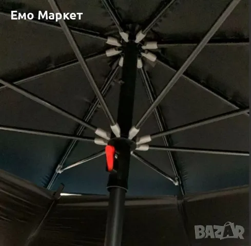 Подсилен слънцезащитен чадър 2.10 м – Защита и комфорт навсякъде на открито NS 3920, снимка 3 - Градински мебели, декорация  - 49910461