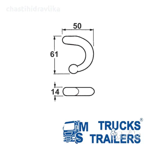 Елемент за укрепване на брезент 45102100, снимка 2 - Аксесоари и консумативи - 49762401