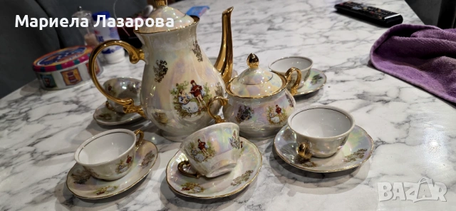 Винтидж порцеланов комплект, снимка 4 - Антикварни и старинни предмети - 53734894