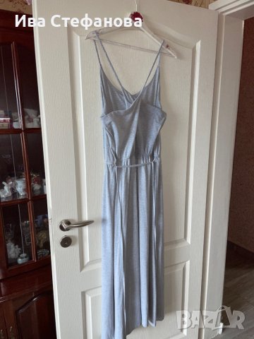 Нова спортно елегантна сива еластична рокля трико за маратонки и сникърси , снимка 2 - Рокли - 41352038