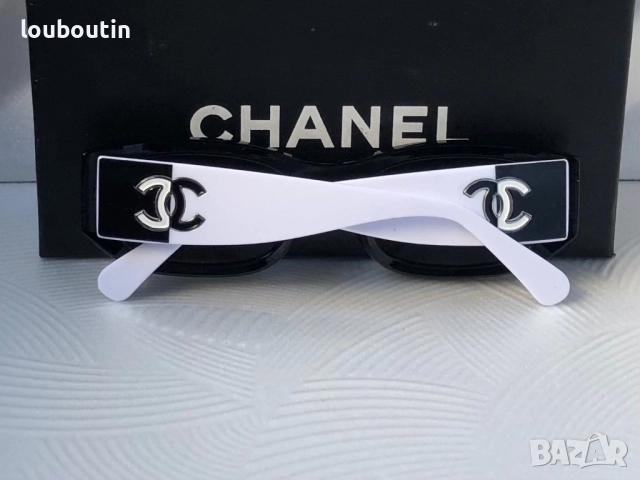 Дамски слънчеви очила елипса овални черно и бяло, снимка 11 - Слънчеви и диоптрични очила - 51703629