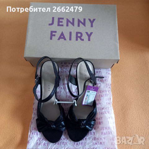 Продавам официални дамски обувки JENNY FAIRY. Номер 39., снимка 3 - Сандали - 36157866