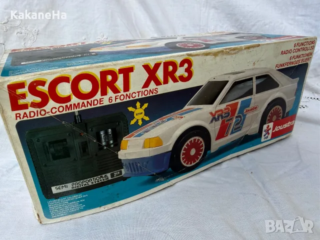 Joustra Ford Escort XR3 детска радио-управляема спортна кола на батерии с кутия, снимка 4 - Електрически играчки - 55901765