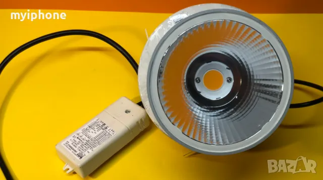 Мощен 360% градусов лед прожектор 35w Маde in Italy с адаптор, снимка 3 - Лед осветление - 49288942