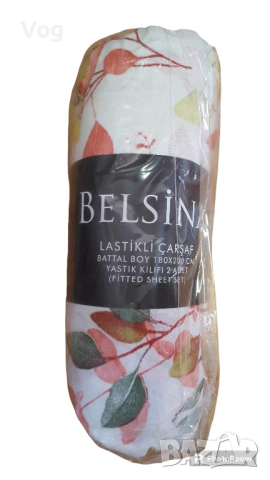 Чаршаф с ластик с две калъфки, снимка 3 - Спално бельо - 44587243