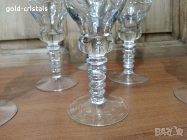 Кристални чаши, снимка 7 - Антикварни и старинни предмети - 36174952
