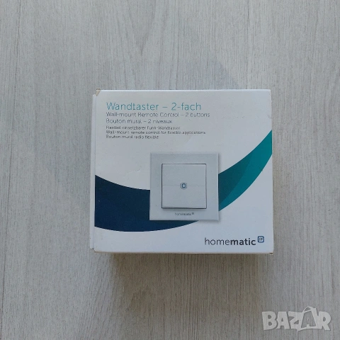 Homematic IP HmIP-WRC2 – Смарт безжичен стенен ключ (2-канален), снимка 4 - Друга електроника - 53494960