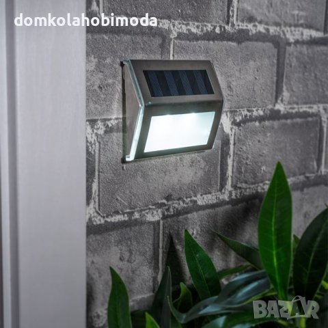 Соларен фенер за стена настолен, за окачване,10x2.3x8 см, снимка 1 - Соларни лампи - 40455957