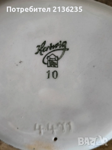 Порцеланова фигура Hertwig & Co, снимка 5 - Антикварни и старинни предмети - 52164043