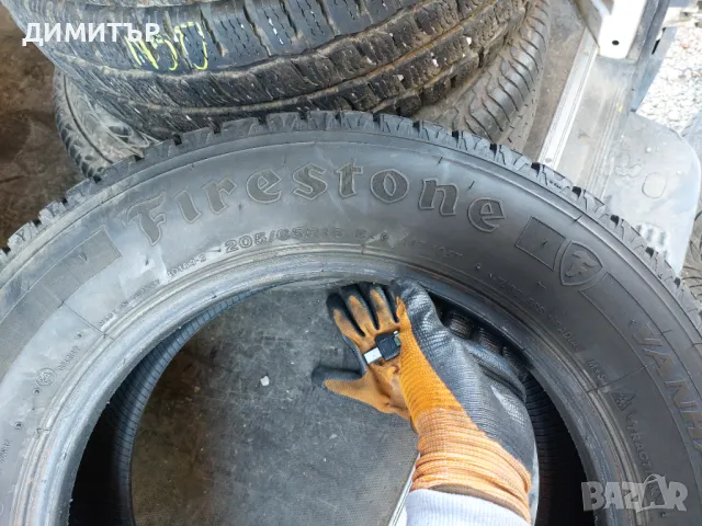 4бр.зимни гуми FIRESTONE 205/65/16C 107T DOT 4219, снимка 5 - Гуми и джанти - 48597547