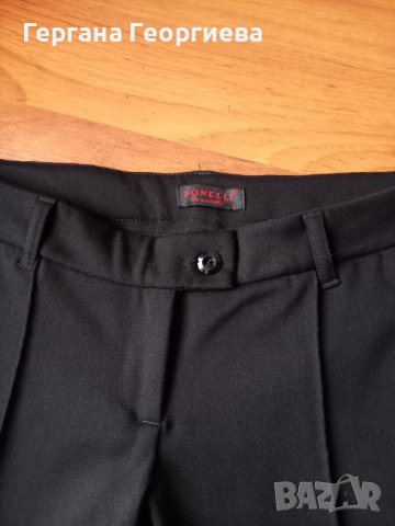 Дамски нов черен панталон Вoneli, снимка 2 - Панталони - 34327300