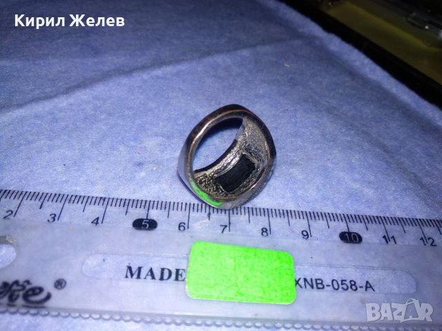 ЕЛЕГАНТЕН СРЕБРИСТ ЮВЕЛИРНО ФАСЕТИРАН МОДЕН АРТ ПРЪСТЕН 36607, снимка 9 - Пръстени - 39758539