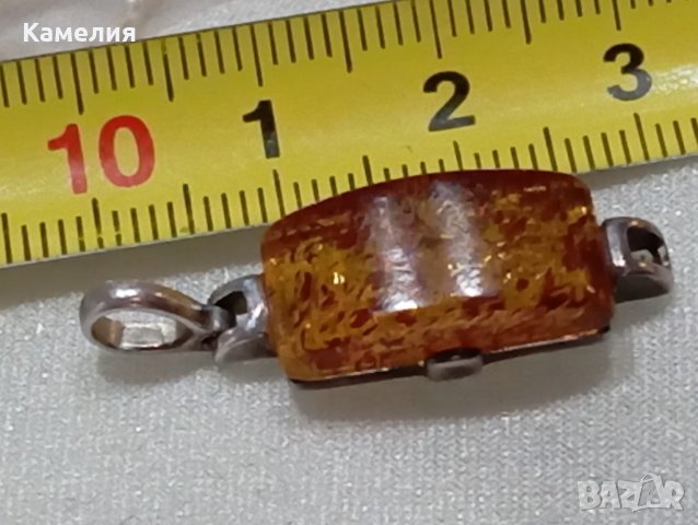 Сребърен комплект с кехлибар , снимка 12 - Бижутерийни комплекти - 44400117