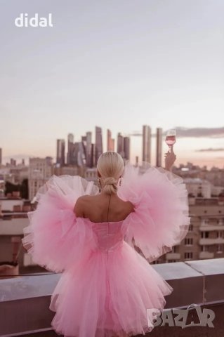 Разкошна рокля с тюл, снимка 2 - Рокли - 44307802