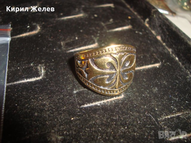 КРАСИВ ОРНАМЕНТИРАН СТОМАНЕН ПРЪСТЕН 6752, снимка 3 - Пръстени - 34368321