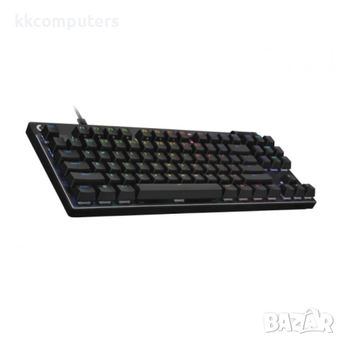 Logitech PRO X TKL RAPID Геймърска клавиатура - RGB Подсветка, US Layout, Черна