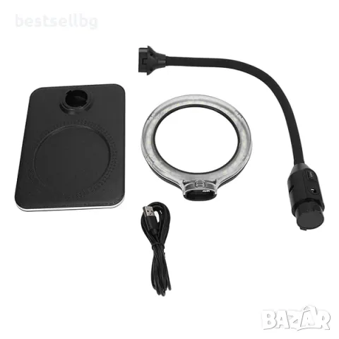 Увеличителна мощна настолна лупа LED осветление за четене шиене на гоблени бродиране, снимка 7 - Други инструменти - 48627644