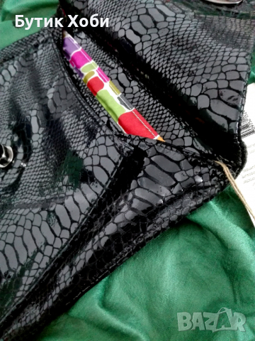 Чанта - плик Perlina от естествена кожа, снимка 5 - Чанти - 36289367