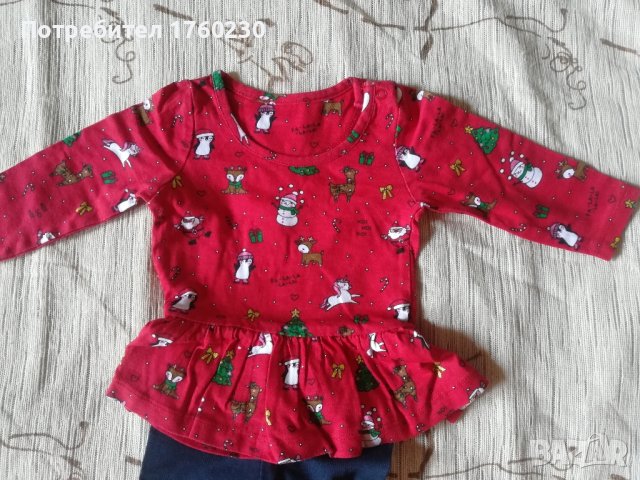 Коледен комплект за момиче , снимка 2 - Комплекти за бебе - 42054743