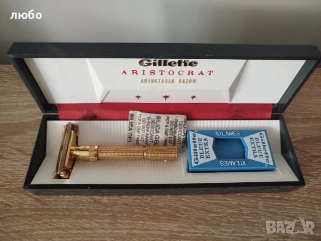 Самобръсначка GILLETE USA Чисто Нова Без забележки Чисто Нова във 22 м Злато Покритие , снимка 2 - Други ценни предмети - 52357106