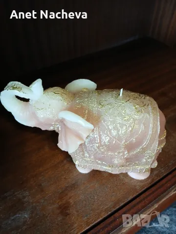 СВЕЩ   декоративна  във  формата на  СЛОН, снимка 2 - Декорация за дома - 50177879