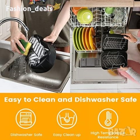 Нови 7 броя Аксесоари Силиконови облицовки тави за фритюрник Многократна употреба Air Fryer , снимка 3 - Други стоки за дома - 41854486