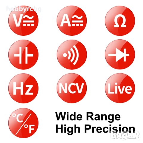 Мултицет със сензорен дисплей, NCV и измерване на 9 параметъра, снимка 5 - Други инструменти - 41652530