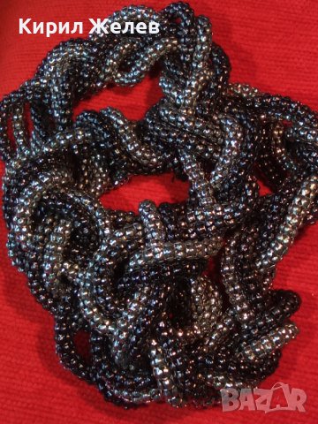 СРЕБРИСТО КОЛИЕ МЕТАЛНО ПЕТРО АРТ ВИНТИДЖ ОПЛЕТКА 26963, снимка 11 - Колиета, медальони, синджири - 35078586