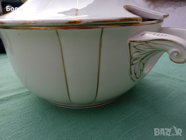 Стар немски порцеланов супник, снимка 5 - Чинии - 36260917