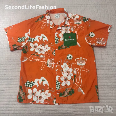 Хайникен мъжка хавайска риза размер L/XL Формула 1 Heineken 