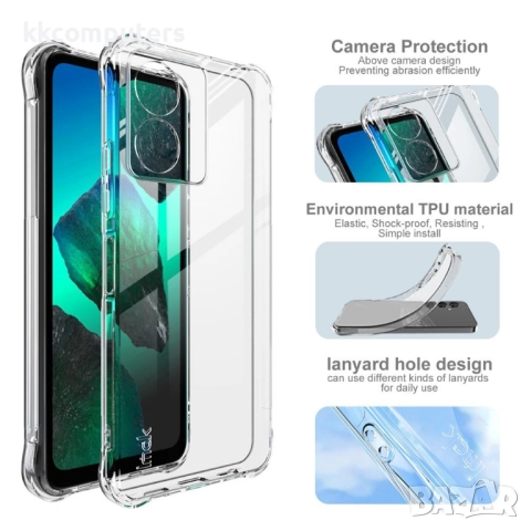 IMAK TPU Калъф за HMD Key 4G / Aura 2 / Arc 4G- AirBag шоков амортисьор, Отвор за ремък, Вкл. Протек, снимка 3 - Калъфи, кейсове - 52937584