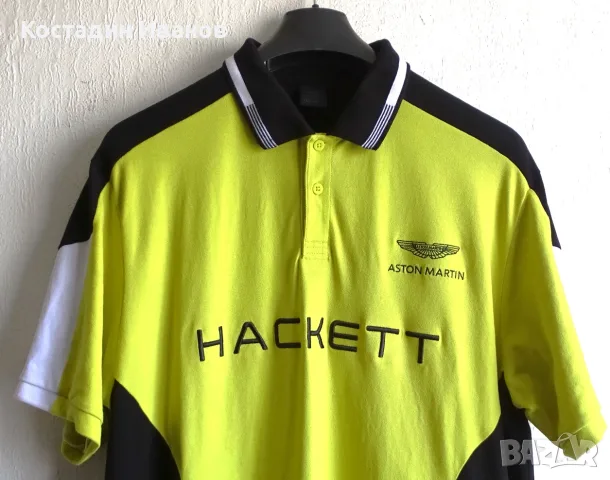 Aston Martin Racing x Hackett London мъжка поло блуза XL, снимка 2 - Блузи - 55776526