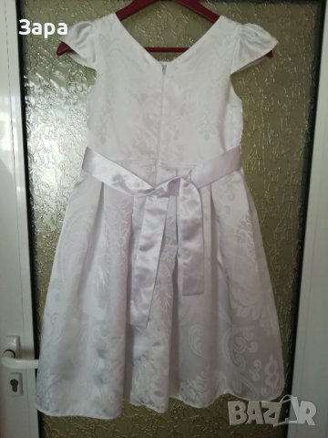 Официална бяла рокля и цвят праскова, снимка 8 - Бебешки рокли - 40596385