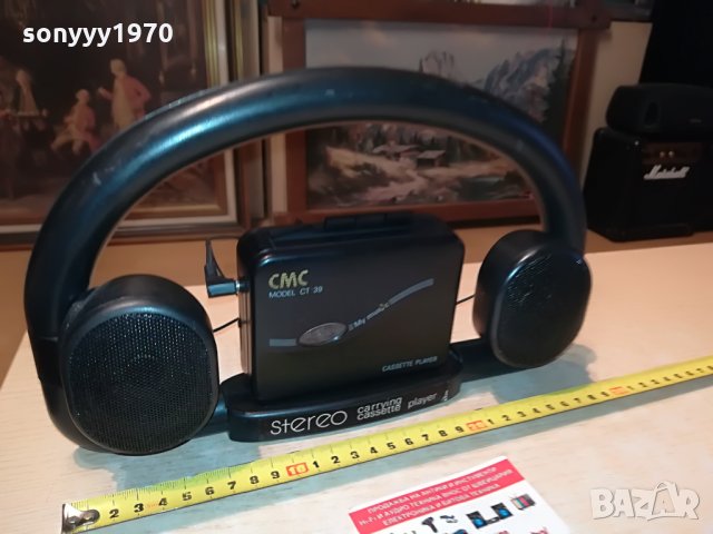 cmc ct-39 walkman+speaker system  0303221541, снимка 14 - Радиокасетофони, транзистори - 35980890
