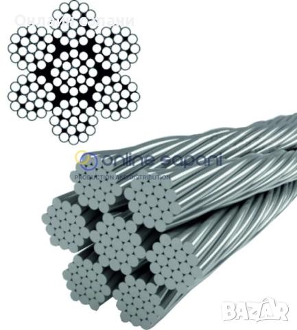 Стоманени въжета с общо предназначение и метална сърцевина 6X19M