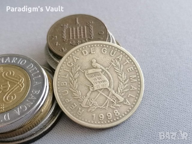 Монета - Гватемала - 25 центавос | 1998г., снимка 2 - Нумизматика и бонистика - 41694206
