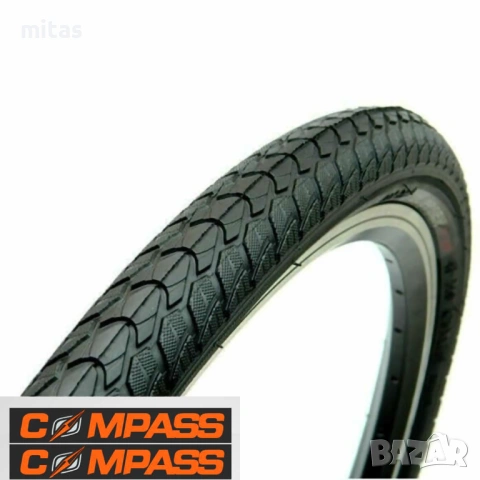 Външна гума за велосипед COMPASS (28 x 1.40) Защита от спукване - 3мм., снимка 3 - Части за велосипеди - 34437489