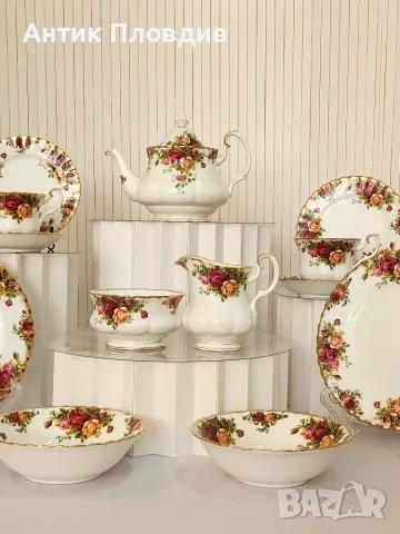 Сервиз за двама Royal Albert - 14части, снимка 5 - Сервизи - 56019322