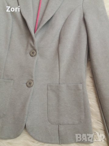 СУПЕРСТИЛНО спортно-елегантно сако в светлосив цвят , снимка 2 - Сака - 41283178