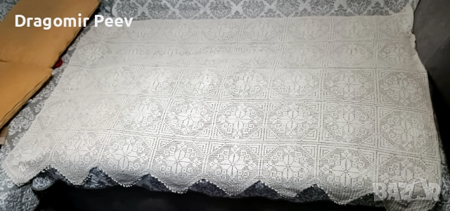 Продавам три уникални ръчно плетени покривки, снимка 3 - Покривки за маси - 52582373