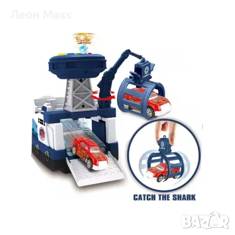 Детски Кораб с хеликоптер, лодка за лов на акули на батерии , снимка 6 - Образователни игри - 48410753